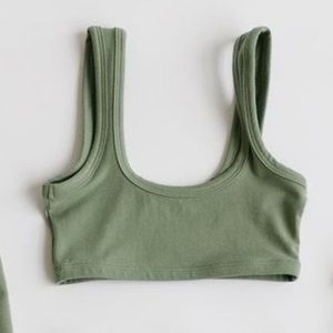 ARQ WIDE STRAP BRA IN CELADON SZ SMALL